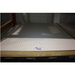 LIFT OF PEGBOARD DISPLAY SHEETS