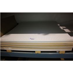 LIFT OF PEGBOARD DISPLAY SHEETS