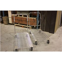 2 CHROME UTILITY CARTS