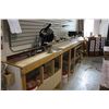 Image 1 : ASSEMBLY BENCH INC.: CUT OFF SAW, 2 DRILL PRESSES AND MISC.