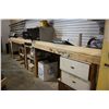 Image 1 : ASSEMBLY BENCH INC.: CUT OFF SAW AND MISC.