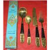 Image 1 : Thai Handicraft, Gold Tone Utensils,