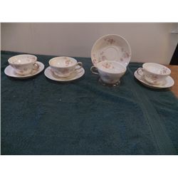 4-Limoges Cup & Saucers