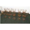 Image 1 : Pink Depression Red  Wine Glasses