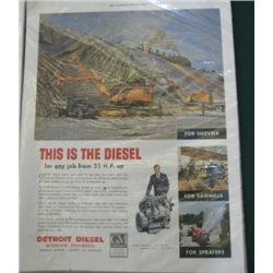 3 Each Vintage Tractor Ads,