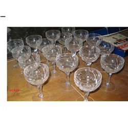 Hand Cut Crystal Cordials (18)