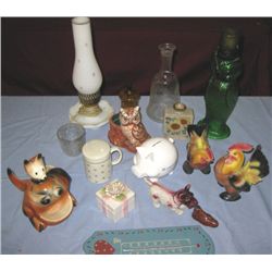 Box Lot Misc. Vintage Glassware,