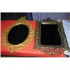 Image 1 : 2 - Plastic Gold Framed Mirrors,