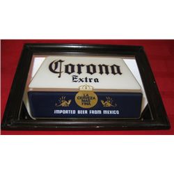 Corona Extra Mirror Background Sign,