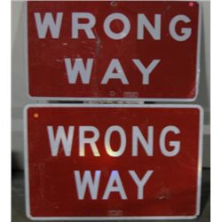 Wrong Way Trafrfic Sign