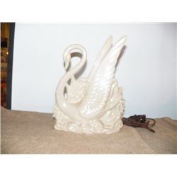 Vintage Swan TV Lamp