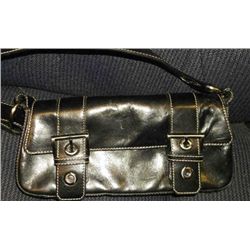 Black Leather Shoulder Bag