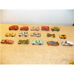 15 Hot Wheel Cars & Tray