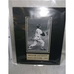Reggie Jackson Autographed Mat