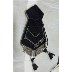 Ladies Evening Hand Bag Trimmed In Hand Sewn Beads