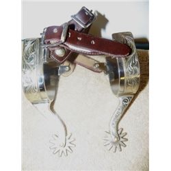 Pair Cotemporary Overlaid Spurs