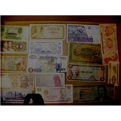 16 Foreign Bank Notes