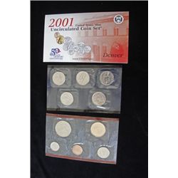 2001 Uncirculated coins in original packaging
