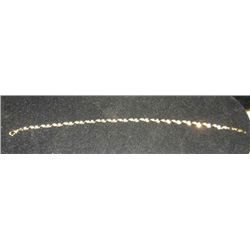 Womens 18k Yellow Gold over Sterlling Bracelet