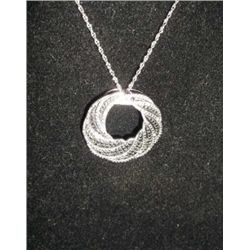 Womens white Gold Rhodium over Sterling