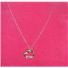 Image 1 : Womens White Gold Rhodium over Solid Sterling