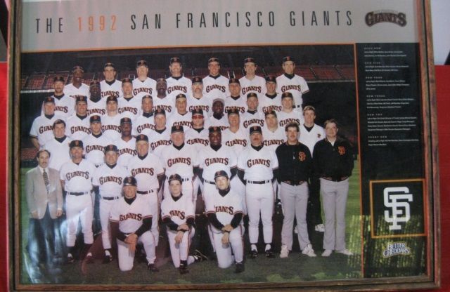1992 San Francisco Giants Team Photo.