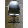 Image 1 : Black Low Back Swivel Bar Stool.