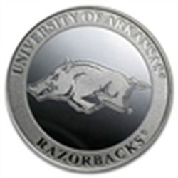 1 oz University of Arkansas Silver Round .999 Fine
