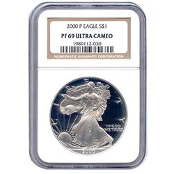 Certified Proof Silver Eagle PF69 2000