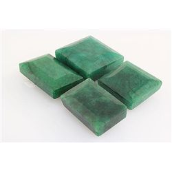 154.73ctw Faceted Loose Emerald Beryl Gemstone Lot of 4