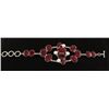 Image 1 : RUBY CORRUNDUM 56.95GRAMS FASHION SILVER BRACELET