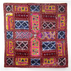 Indian Handmade Embroider Wall Art Fabric Decoration