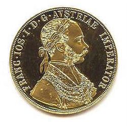 Austria 4 Ducat Gold Coin
