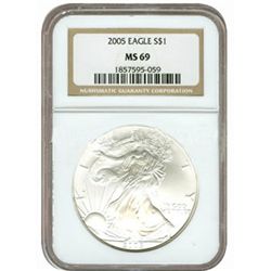 Certified Proof Silver Eagle PF69 2005