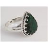 Image 2 : EMERALD BERYL 26.30CTW UNIQUE DESIGN SILVER RING