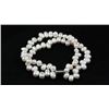 Image 1 : 149.10CTW 7in. WHITE TWISTED RICE PEARL BRACELET