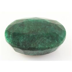 Emerald 318.87ctw Loose Gemstone 49x40x21mm Oval Cut