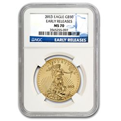 2013 1 oz Gold American Eagle MS-70 NGC Early Releases