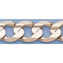 Pure Gold 16" 14k Gold-Yellow 8.9mm Curb Chain