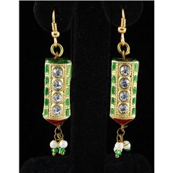 4.01GRAM INDIAN HANDMADE LAKH FASHION EARRING