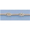 Image 1 : Pure Gold 16" 14k Gold-Yellow 3.0mm Dog Bone Chain