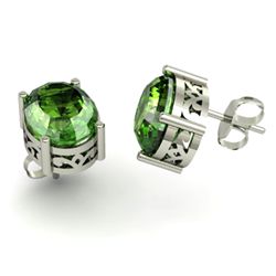 Tourmaline 4.60ctw Earring 14kt White Gold