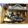 Image 1 : BOX OF  TOOLS - DRILLS & DEWALT BATTERYS & CHARGER ETC