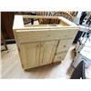 Image 1 : PINE BATHROOM VANITY - ADD VANITY TOP TO COMPLETE NEW
