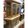 Image 1 : OAK CHINA CABINET /BUFFET - 2 PC