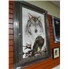 Image 1 : FRAMED PRINT "INDIAN & THE WOLF