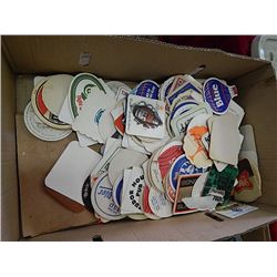 BOX ASSORTED COLLECTABLE BEER & OTHER COASTERS