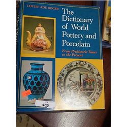 BOOK - THE DICTIONARY OF WORLD POTTERY, PORCELAIN