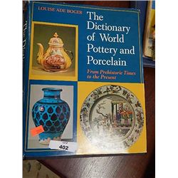 BOOK - THE DICTIONARY OF WORLD POTTERY, PORCELAIN