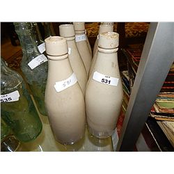 STONEWARE GINGER BEER BOTTLE - PORT DUNDAS GLASCO - SINGLE COLOR - SMALL - 2 PER LOT